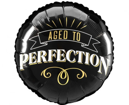 Balon foliowy Better With Age 46 cm – Happy Birthday czarno-złoty Anagram - Balloons