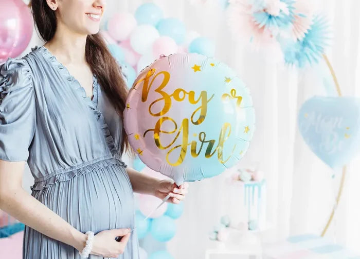 Balon Foliowy „Boy or Girl” – Mix Kolorów 35 cm