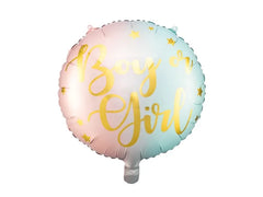 Balon Foliowy „Boy or Girl” – Mix Kolorów 35 cm