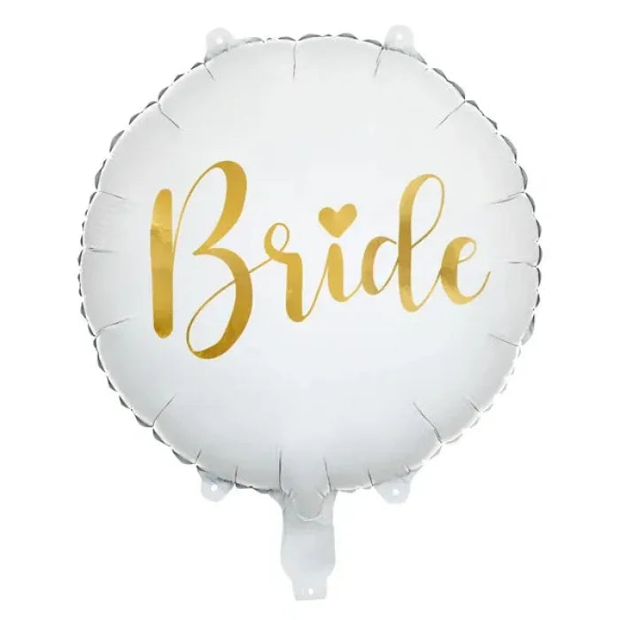 Balon foliowy Bride 45cm, biały