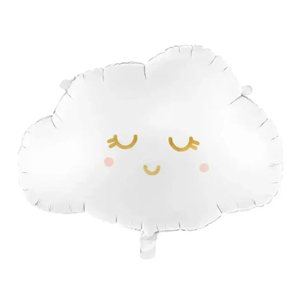 Balon Foliowy "Chmurka" – Biały, 51x35.5 cm