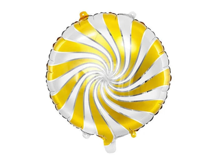 Balon Foliowy „Cukierek” – Złoty 35 cm
