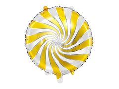Balon Foliowy „Cukierek” – Złoty 35 cm