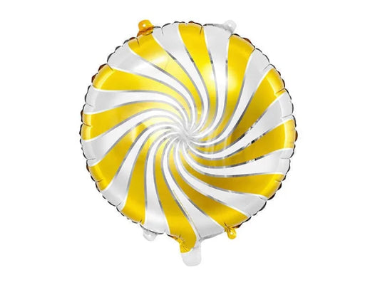 Balon Foliowy „Cukierek” – Złoty 35 cm