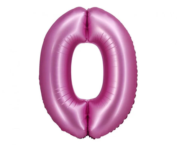 Balon Foliowy Cyfra – Satynowy Różowy | 76 cm