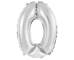 Balon foliowy cyfra srebrny – 35 cm