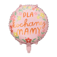Balon foliowy ''Dla kochanej mamy'', 45 cm, mix