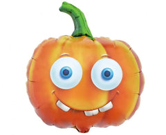 Balon foliowy dynia Halloween – pomarańczowy 44 x 43 cm - Balloons