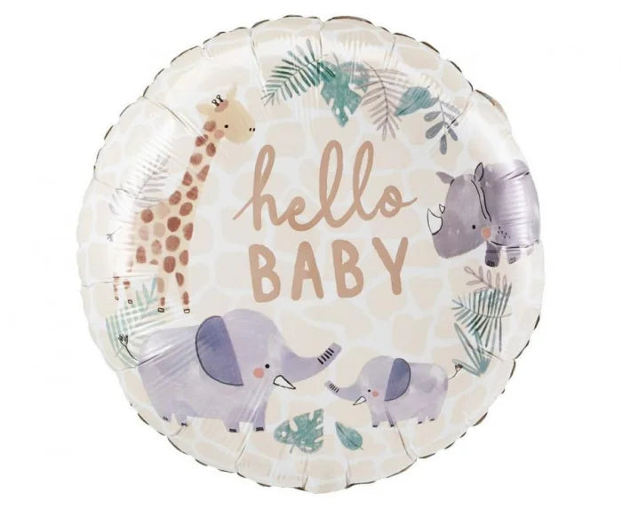 Balon Foliowy Dżungla Babyshower – 18 cali (46 cm)