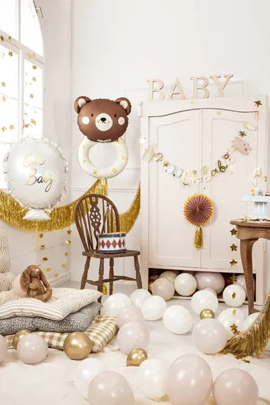 Balon foliowy „Grzechotka Miś” – 61 x 88 cm mix kolorów