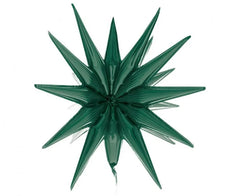 Balon Foliowy Gwiazda 3D – Butelkowa Zieleń 50 cm