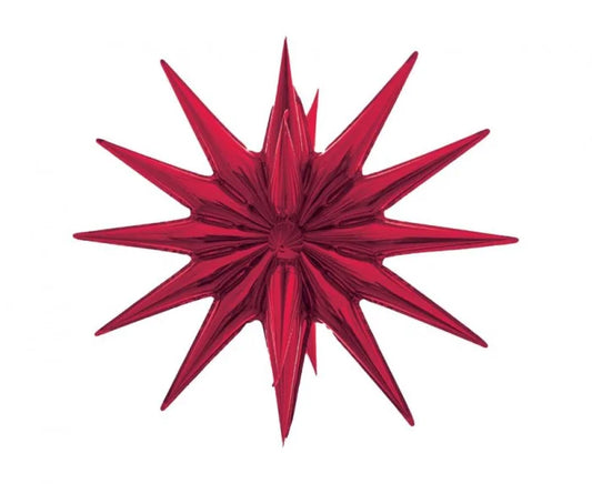 Balon Foliowy Gwiazda 3D – Czerwony 50 cm