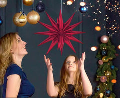 Balon Foliowy Gwiazda 3D – Czerwony 50 cm