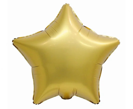 Balon Foliowy Gwiazda Antyczne Złoto – Matowa | 19” (44 cm)