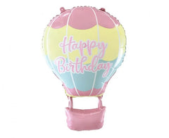 Balon foliowy Happy Birthday – balon z koszem 40 × 60 cm - Balloons