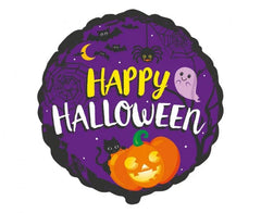 Balon foliowy Happy Halloween 18 cali (okrągły 48 cm) - Balloons