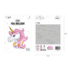 Balon foliowy Jednorożec 33 × 51 cm – urocza dekoracja na przyjęcia dziecięce - Balloons