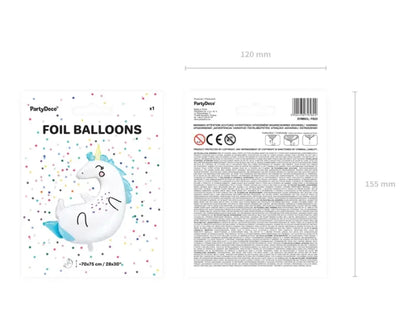 Balon foliowy – Jednorożec 70 x 75 cm
