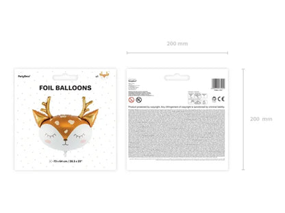 Balon Foliowy „Jelonek” – Mix Kolorów 73x64 cm