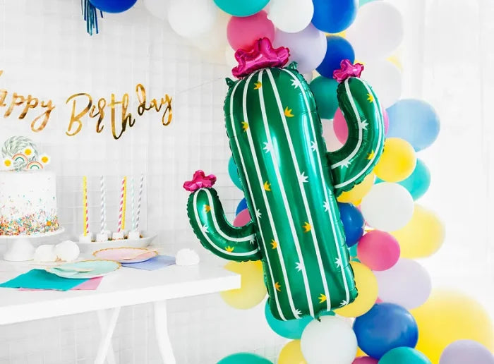 Balon Foliowy Kaktus 60x82 cm – Kolorowy Akcent na Każdą Imprezę!