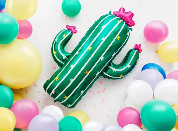 Balon Foliowy Kaktus 60x82 cm – Kolorowy Akcent na Każdą Imprezę!