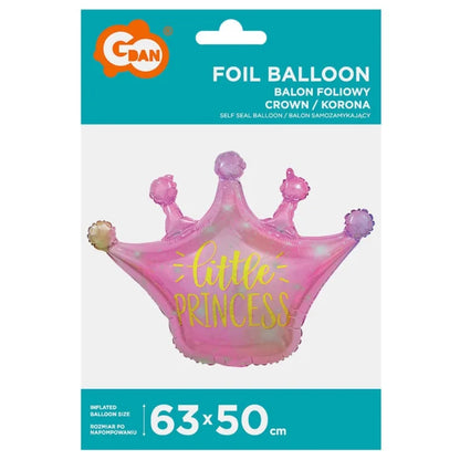 Balon foliowy Korona Little Princess, 63x50 cm