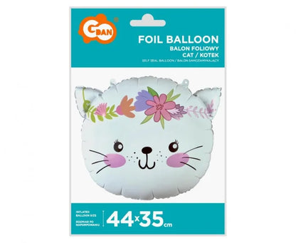 Balon foliowy Kotek 44 x 35 cm – urocza dekoracja na każdą okazję