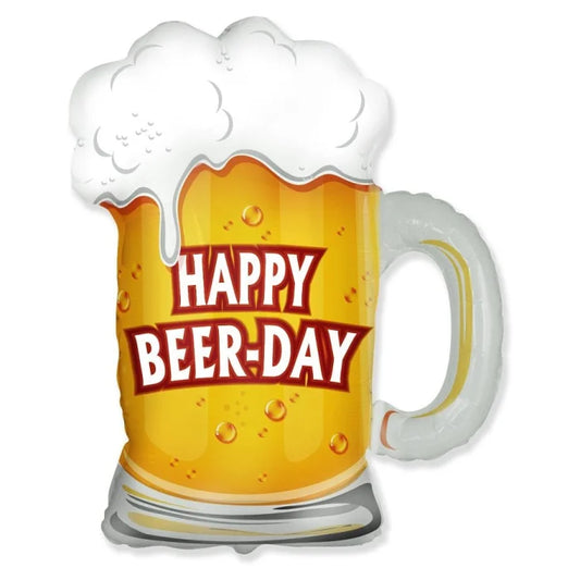 Balon foliowy Kufel, Happy Beer-Day, FX, 68x65cm