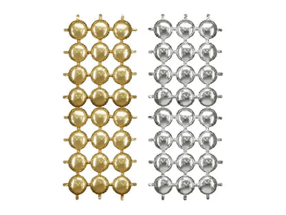 Balon foliowy – kurtyna dwustronna „Koła” złoto-srebrny 78 × 107 cm - Balloons