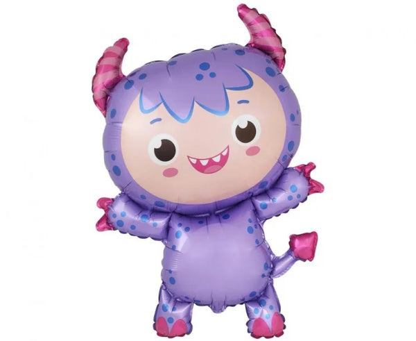 Balon foliowy Labubu mały potwór liliowy 86 x 60 cm - Balloons