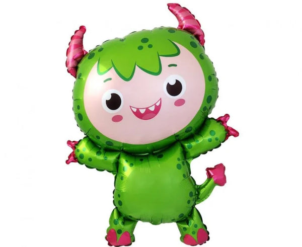 Balon foliowy Labubu mały potwór zielony 86 x 60 cm - Balloons
