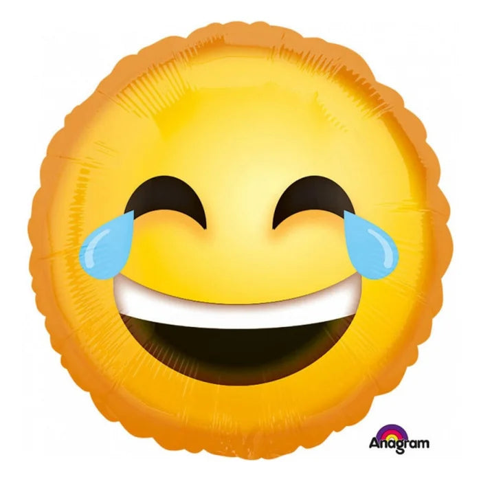 Balon foliowy "Laughing Emoticon", S40, 43 cm, zapakowany