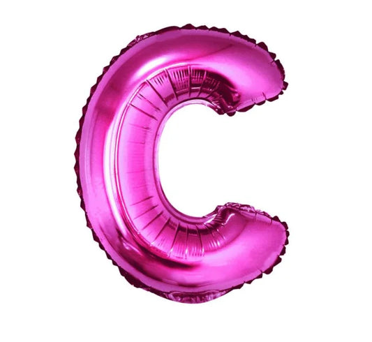 Balon foliowy ’Litera C’ – różowy 35 cm