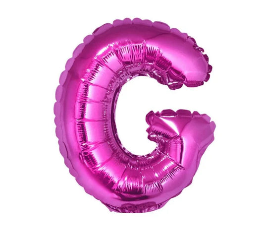 Balon foliowy ’Litera G’ – różowy 35 cm