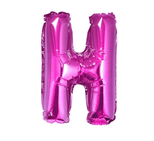 Balon foliowy ’Litera H’ – różowy 35 cm