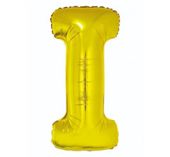 Balon foliowy litera ’I’ – złoty 89 cm