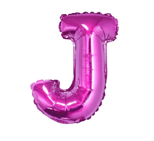 Balon foliowy ’Litera J’ – różowy 35 cm