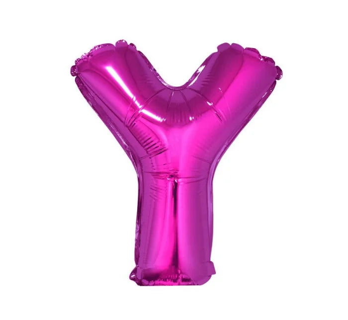Balon foliowy litera „Y” – różowy 35 cm