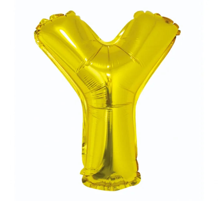 Balon foliowy ’Litera Y’ – złota 35 cm