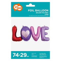 Balon foliowy LOVE - 74 cm