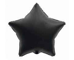 Balon foliowy matowa gwiazda czarna 18’’