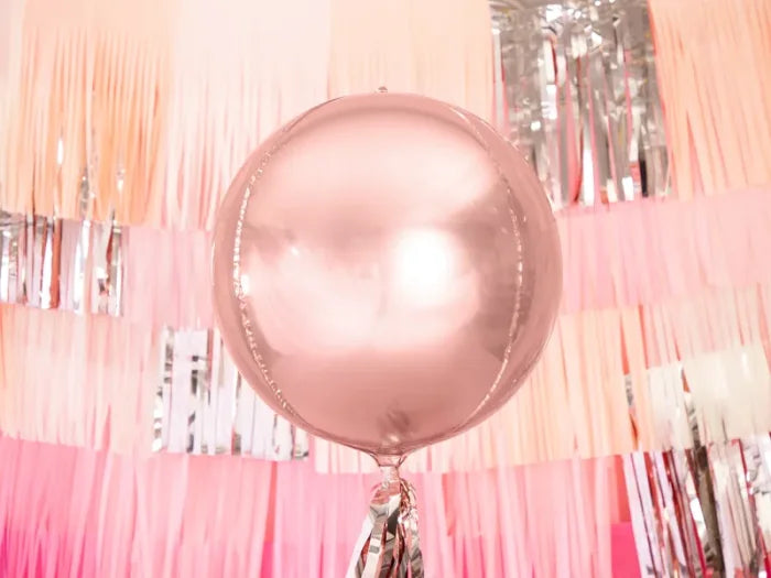 Balon foliowy metalizowany – Kula różowe złoto 50 cm