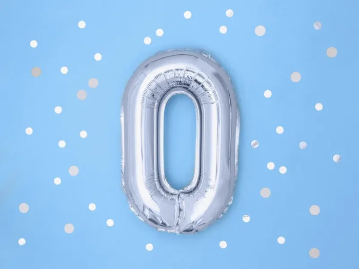 Balon foliowy metalizowany – Litera ’O’ srebrny 40 cm