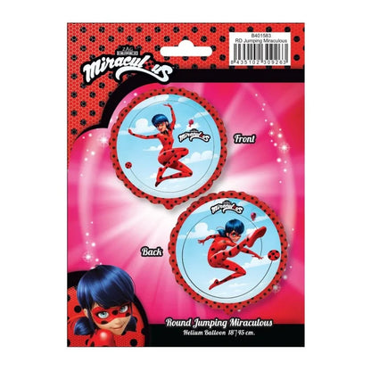 Balon foliowy Miraculous - Jumping, okrągły, FX, 48 cm