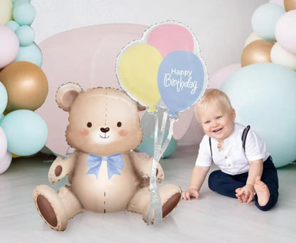 Balon foliowy Miś z balonikami – 41 × 76 × 31 cm - Balloons