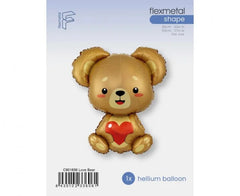 Balon foliowy miś z serduszkiem 84 × 69 cm - Balloons