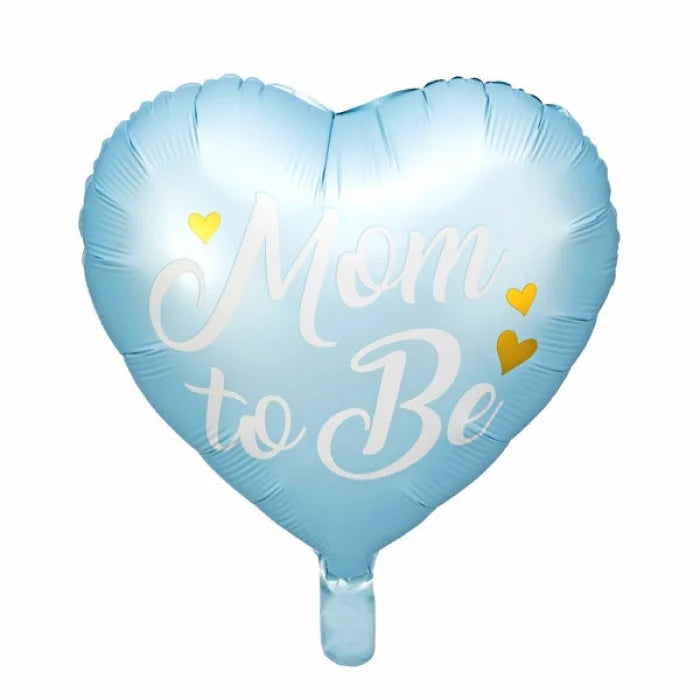 Balon foliowy Mom to Be, 35cm, niebieski