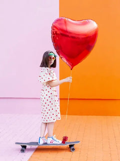 Balon foliowy ogromne Serce 68 x 72 cm – wyjątkowa dekoracja na każdą okazję 💖