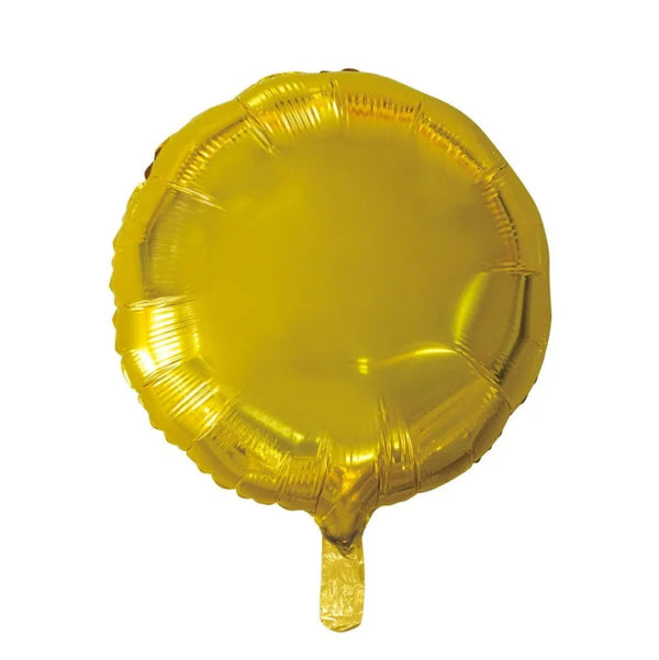 Balon foliowy okrągły złoty 18 cali – elegancja i blask na Twojej imprezie!