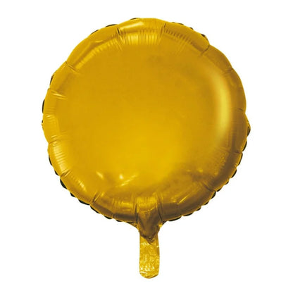 Balon foliowy okrągły złoty matowy 18 cali – stylowy dodatek do dekoracji